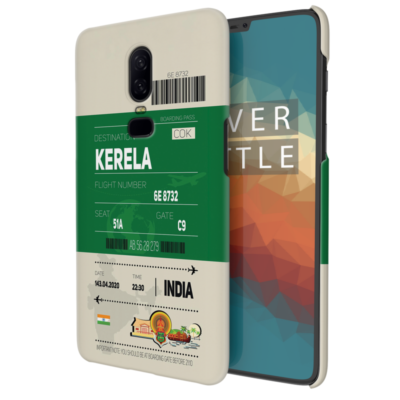 Kerala ticket Printed Slim Cases and Cover for OnePlus 6