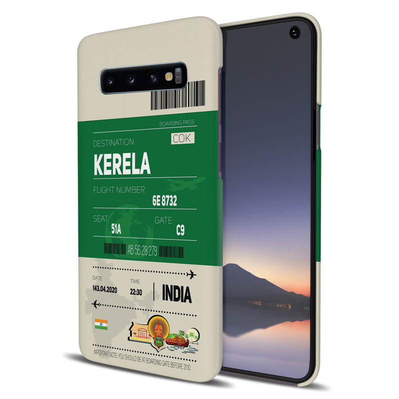 Kerala ticket Printed Slim Cases and Cover for Galaxy S10 Plus