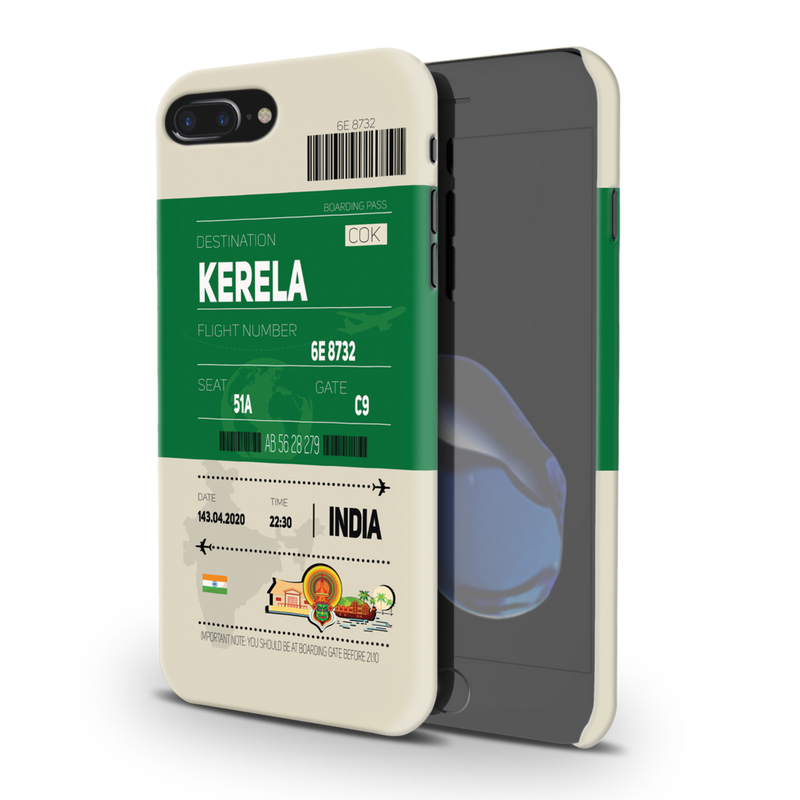 Kerala ticket Printed Slim Cases and Cover for iPhone 8 Plus