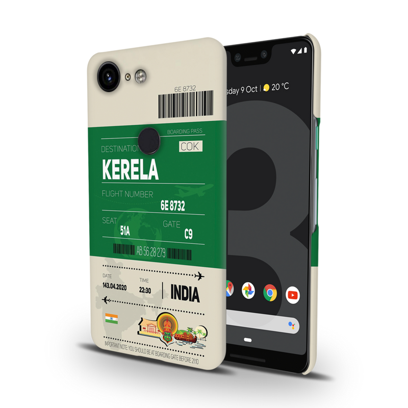 Kerala ticket Printed Slim Cases and Cover for Pixel 3XL
