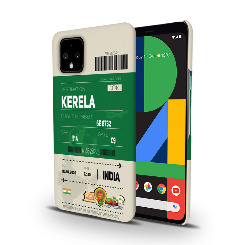 Kerala ticket Printed Slim Cases and Cover for Pixel 4