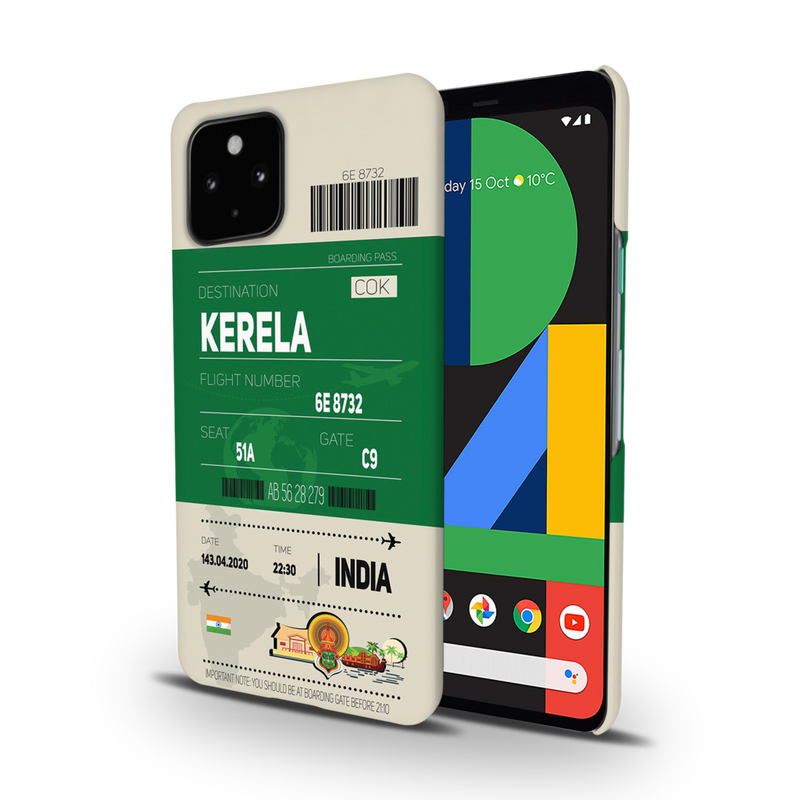 Kerala ticket Printed Slim Cases and Cover for Pixel 4A