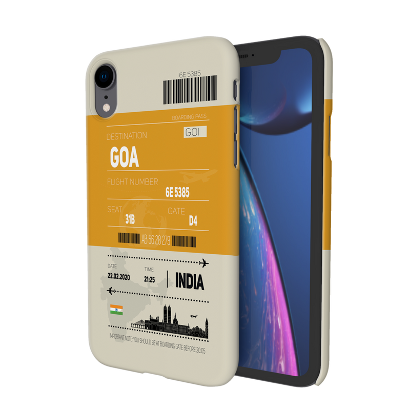 Goa ticket Printed Slim Cases and Cover for iPhone XR