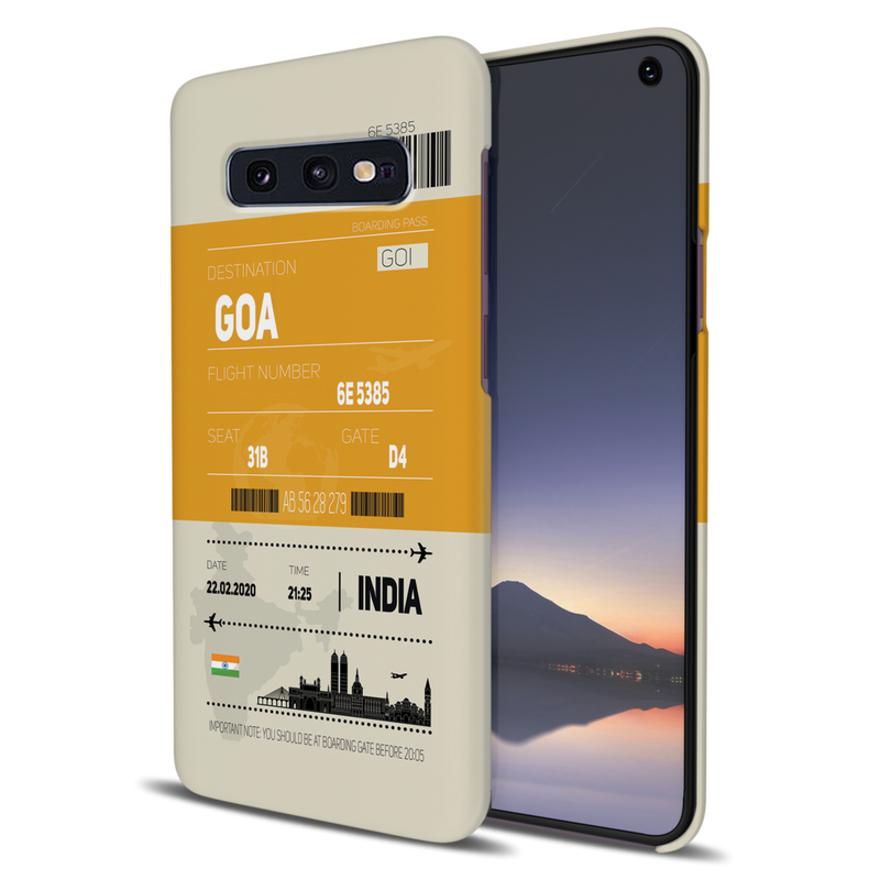 Goa ticket Printed Slim Cases and Cover for Galaxy S10E