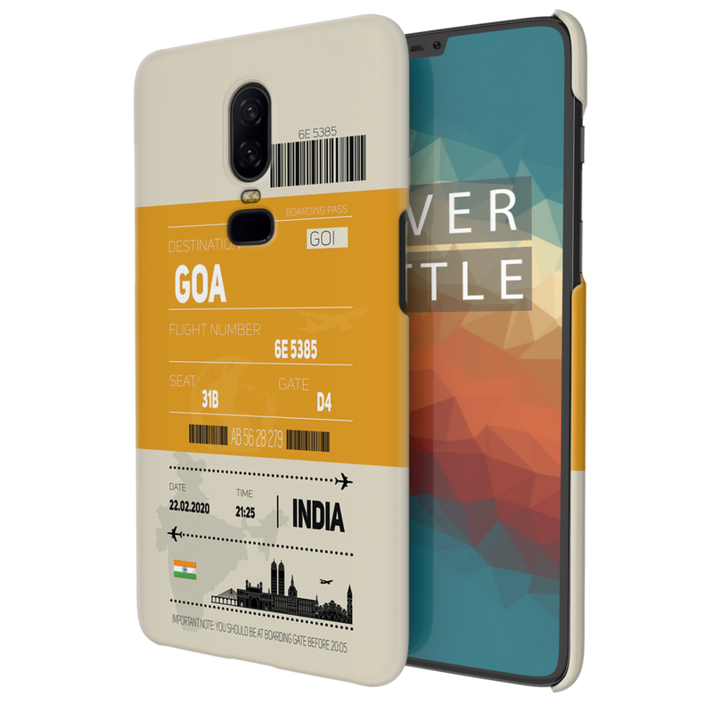 Goa ticket Printed Slim Cases and Cover for OnePlus 6