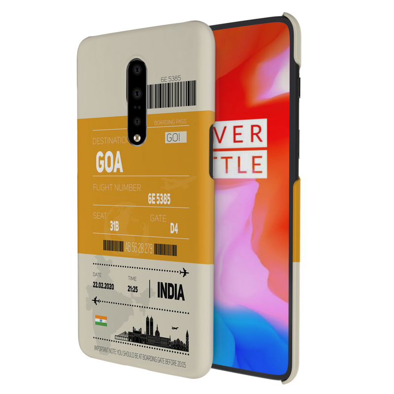 Goa ticket Printed Slim Cases and Cover for OnePlus 7 Pro