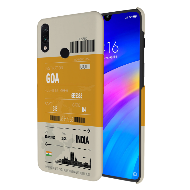 Goa ticket Printed Slim Cases and Cover for Redmi Note 7 Pro
