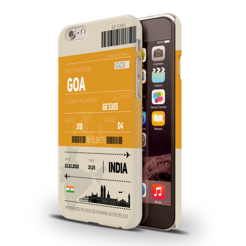 Goa ticket Printed Slim Cases and Cover for iPhone 6