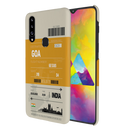 Goa ticket Printed Slim Cases and Cover for Galaxy A20S