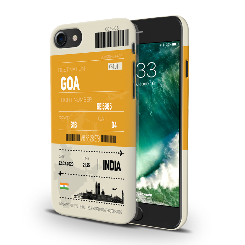 Goa ticket Printed Slim Cases and Cover for iPhone 7
