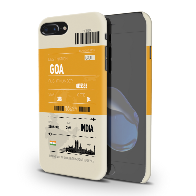 Goa ticket Printed Slim Cases and Cover for iPhone 8 Plus
