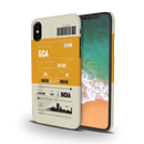 Goa ticket Printed Slim Cases and Cover for iPhone X
