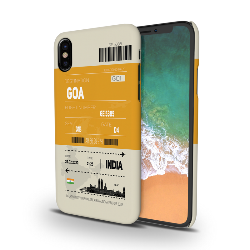 Goa ticket Printed Slim Cases and Cover for iPhone X