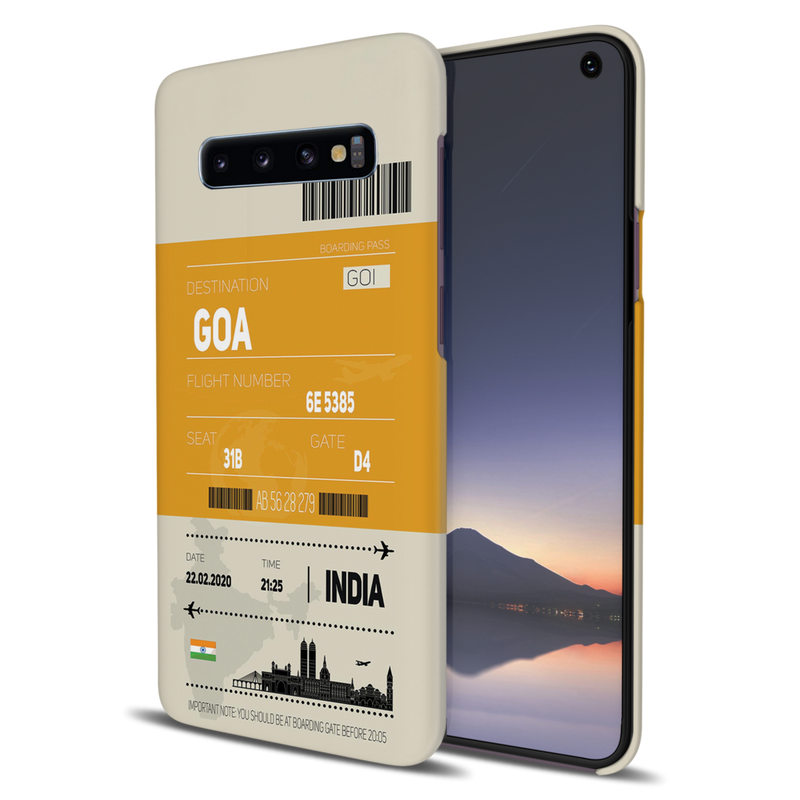 Goa ticket Printed Slim Cases and Cover for Galaxy S10