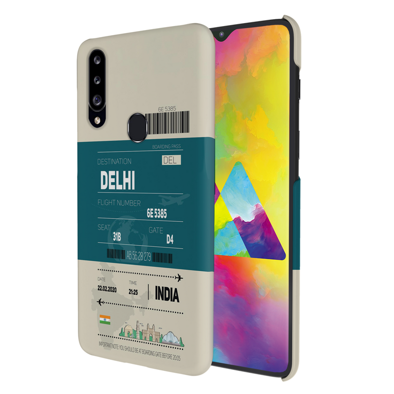 Delhi ticket Printed Slim Cases and Cover for Galaxy A20S