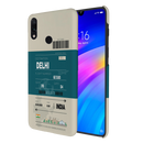 Delhi ticket Printed Slim Cases and Cover for Redmi Note 7 Pro