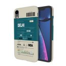 Delhi ticket Printed Slim Cases and Cover for iPhone XR