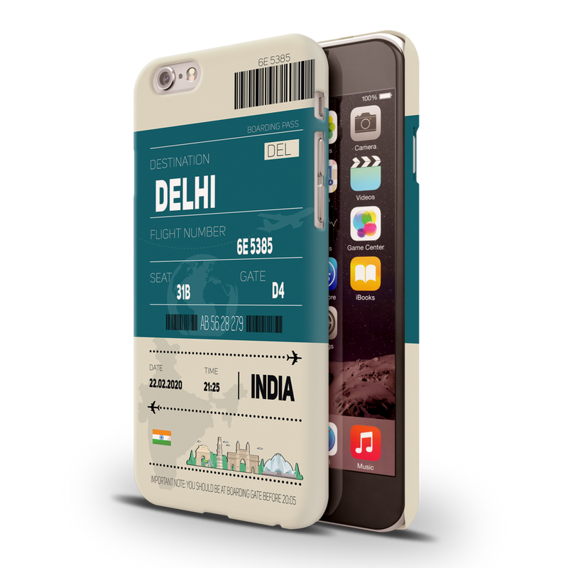Delhi ticket Printed Slim Cases and Cover for iPhone 6