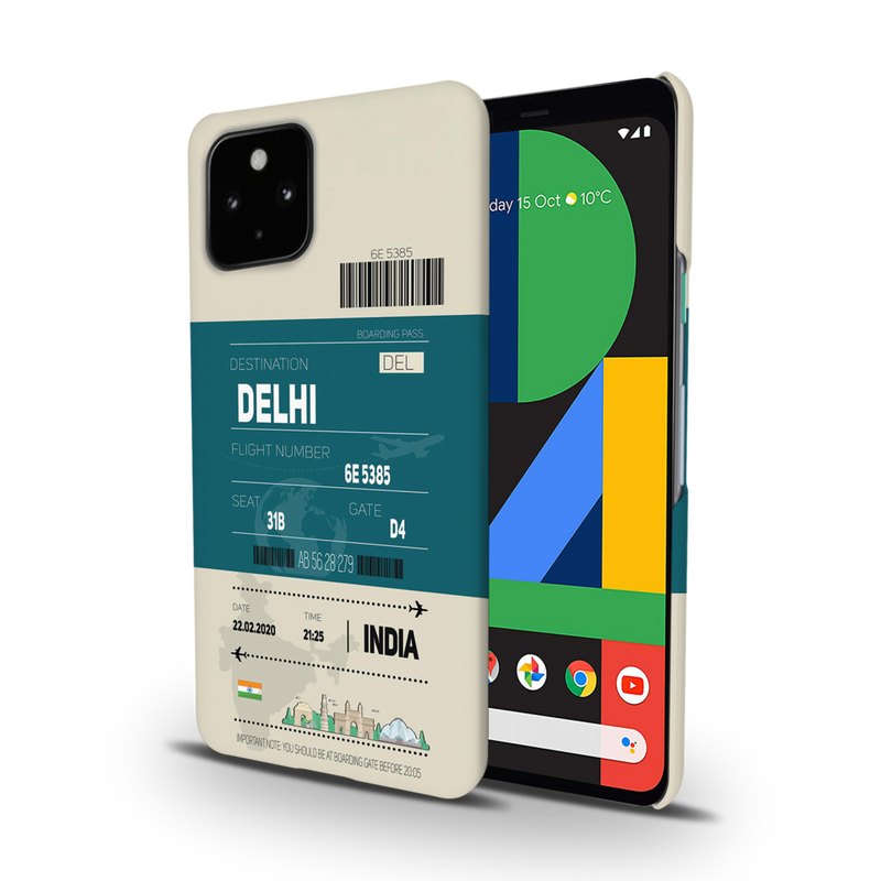 Delhi ticket Printed Slim Cases and Cover for Pixel 4A