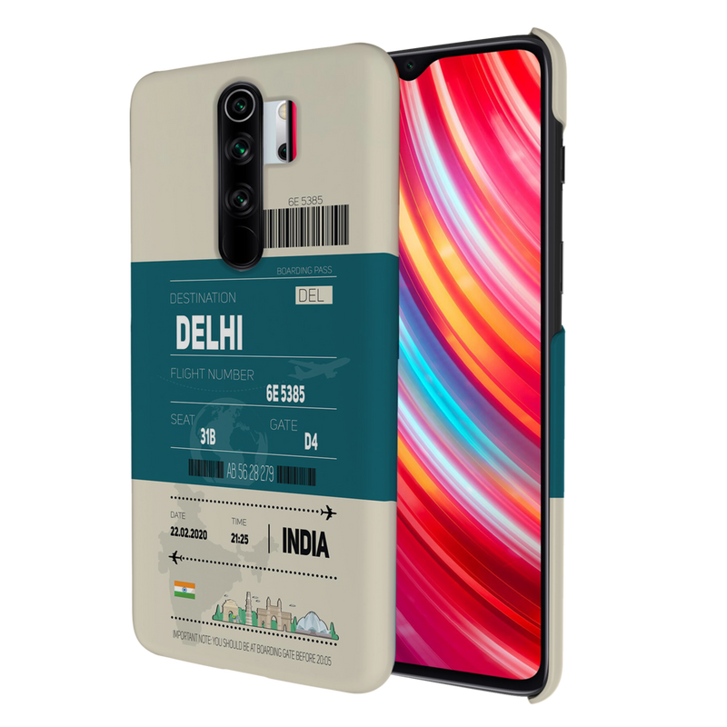 Delhi ticket Printed Slim Cases and Cover for Redmi Note 8 Pro