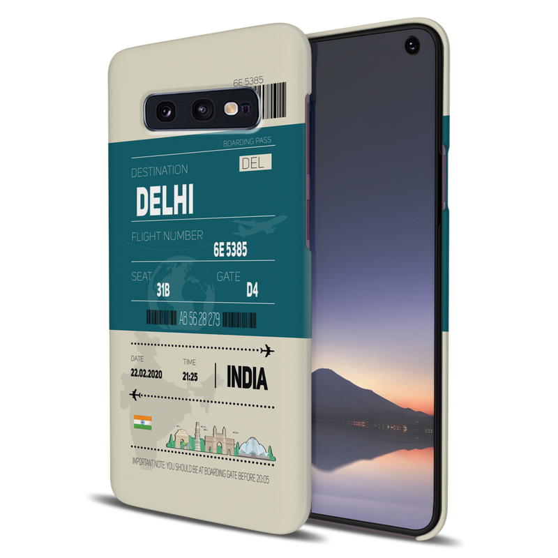 Delhi ticket Printed Slim Cases and Cover for Galaxy S10E