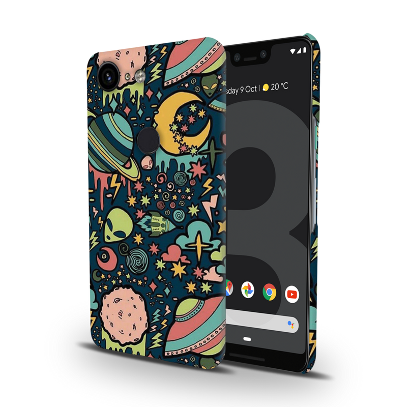 Space Ships Printed Slim Cases and Cover for Pixel 3XL