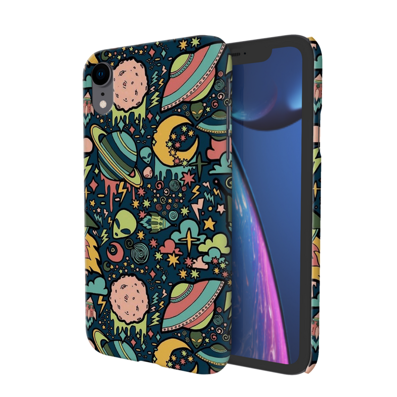 Space Ships Printed Slim Cases and Cover for iPhone XR