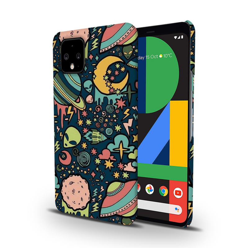 Space Ships Printed Slim Cases and Cover for Pixel 4