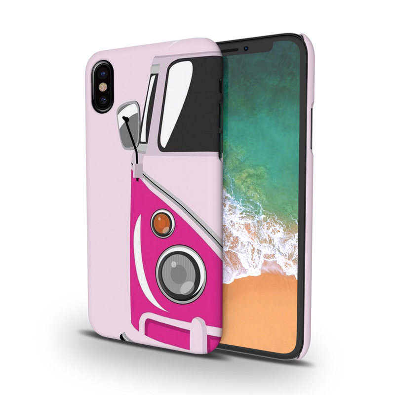 Pink Volkswagon Printed Slim Cases and Cover for iPhone XS