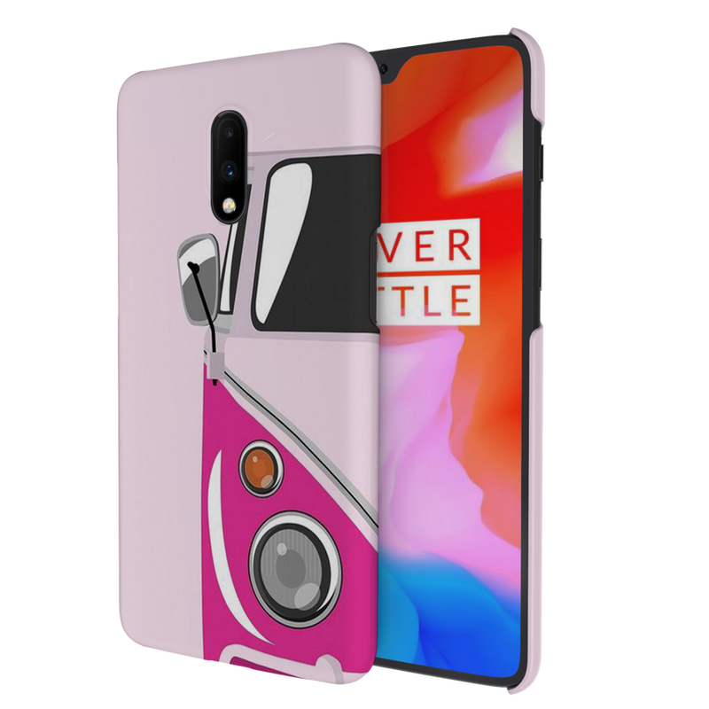 Pink Volkswagon Printed Slim Cases and Cover for OnePlus 7