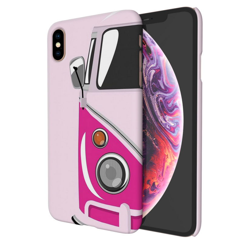 Pink Volkswagon Printed Slim Cases and Cover for iPhone XS Max