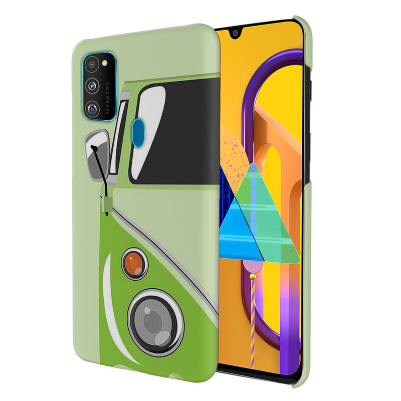 Green Volkswagon Printed Slim Cases and Cover for Galaxy M30S