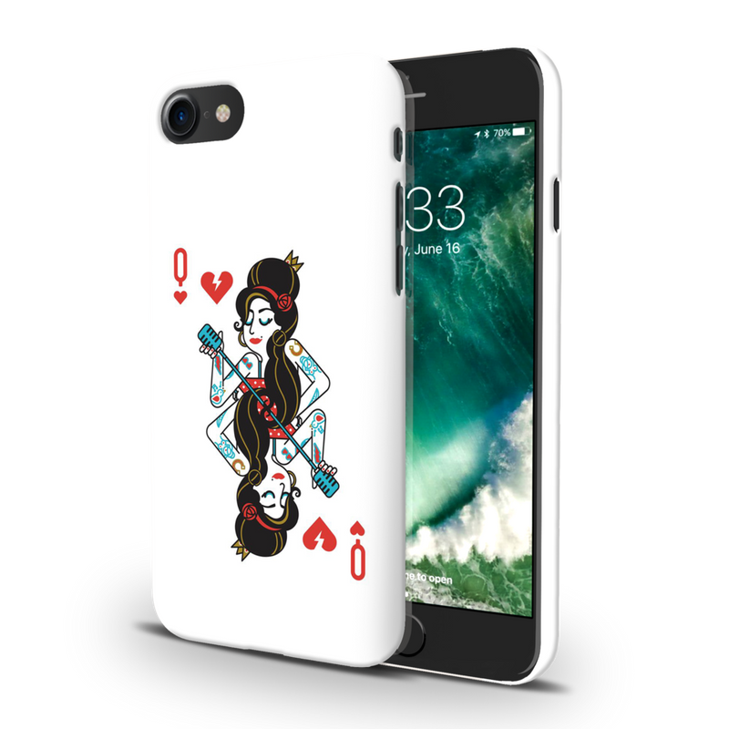 Queen Card Printed Slim Cases and Cover for iPhone 7