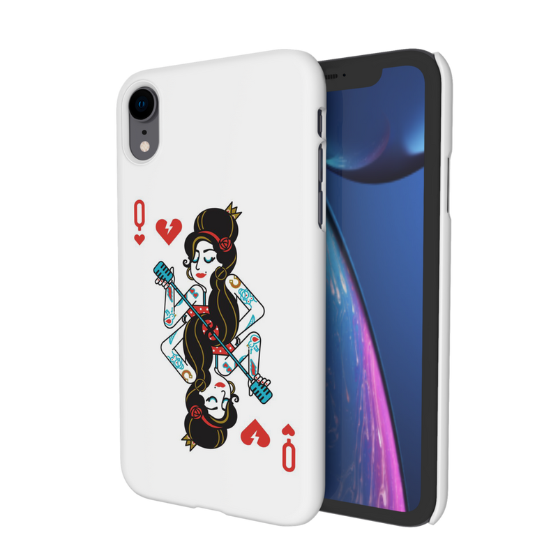 Queen Card Printed Slim Cases and Cover for iPhone XR