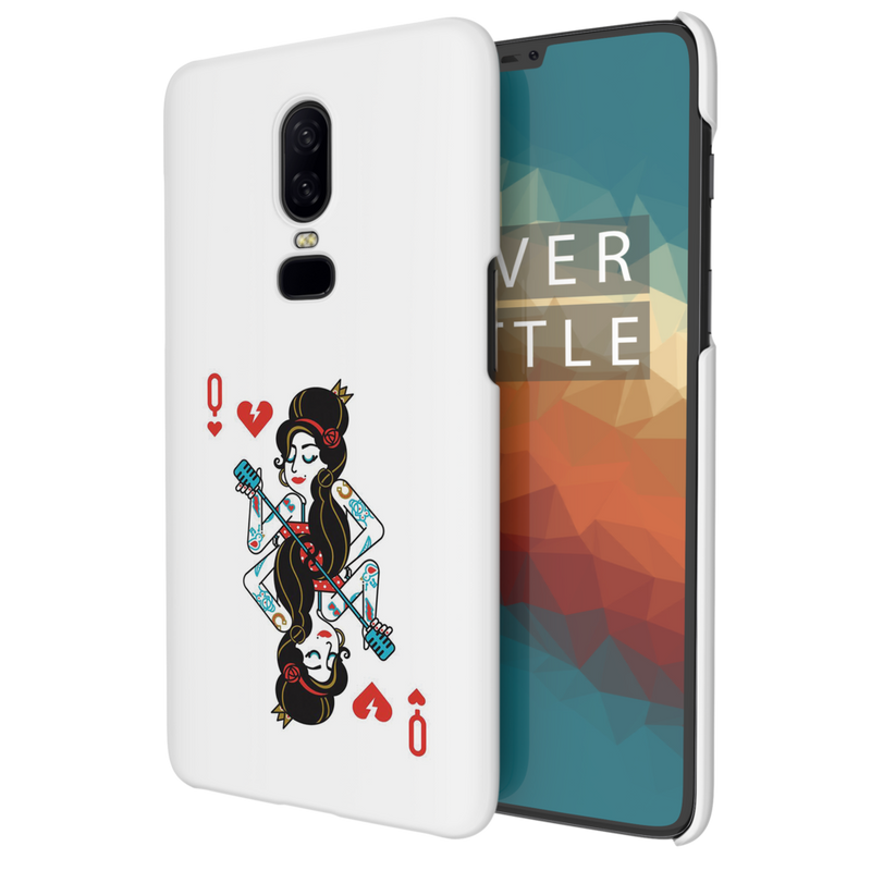 Queen Card Printed Slim Cases and Cover for OnePlus 6