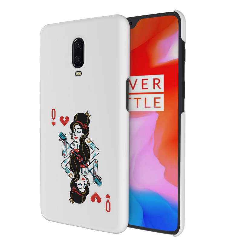 Queen Card Printed Slim Cases and Cover for OnePlus 6T