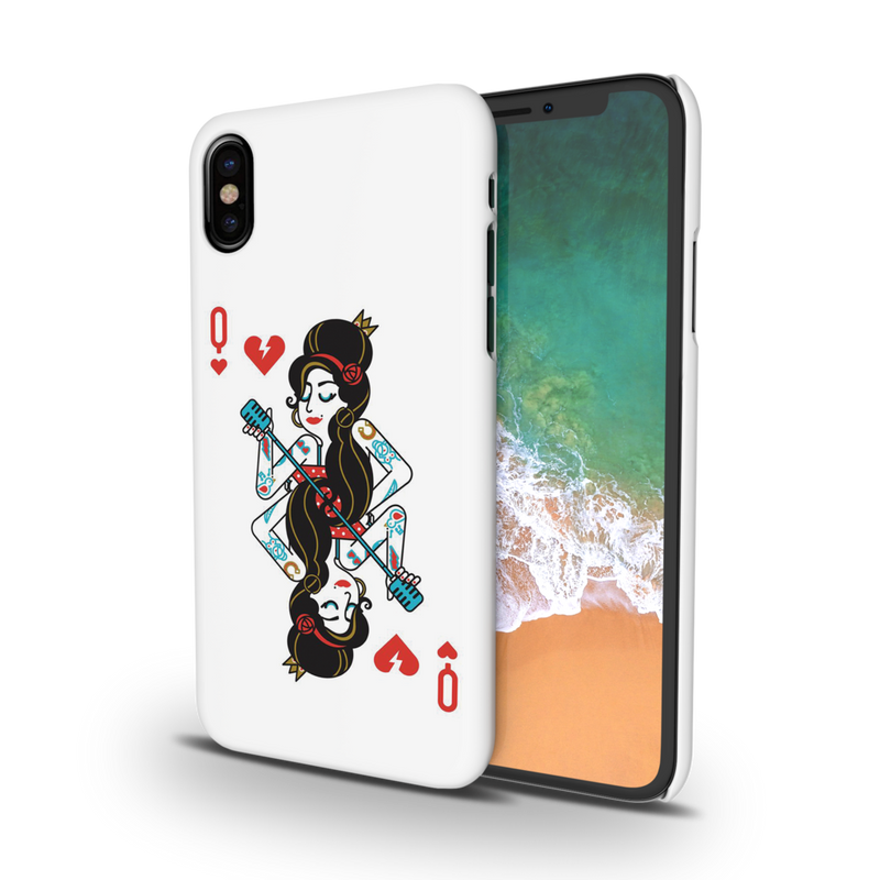 Queen Card Printed Slim Cases and Cover for iPhone XS