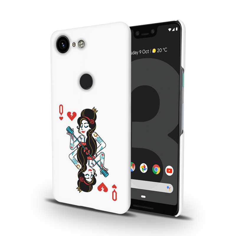 Queen Card Printed Slim Cases and Cover for Pixel 3XL