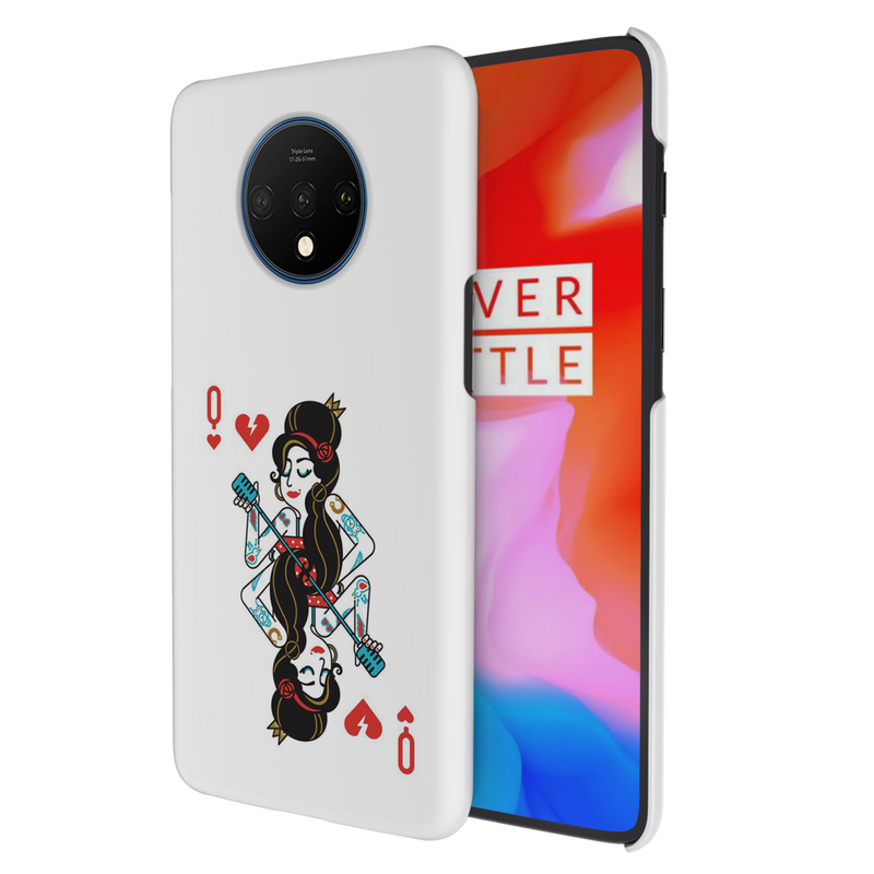 Queen Card Printed Slim Cases and Cover for OnePlus 7T