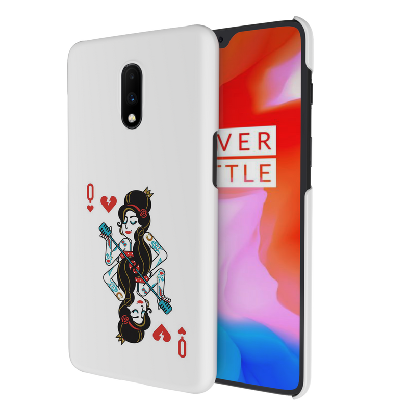 Queen Card Printed Slim Cases and Cover for OnePlus 7