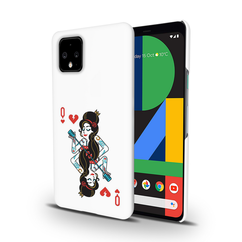 Queen Card Printed Slim Cases and Cover for Pixel 4XL
