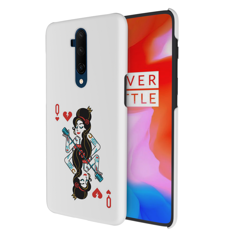 Queen Card Printed Slim Cases and Cover for OnePlus 7T Pro