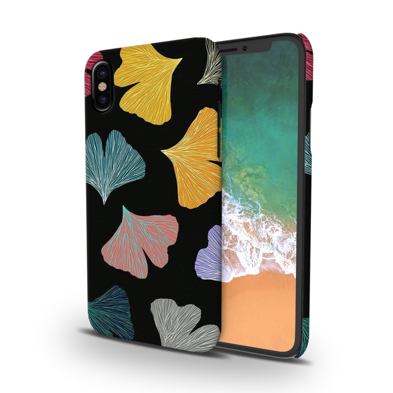 Colorful leafes Printed Slim Cases and Cover for iPhone XS