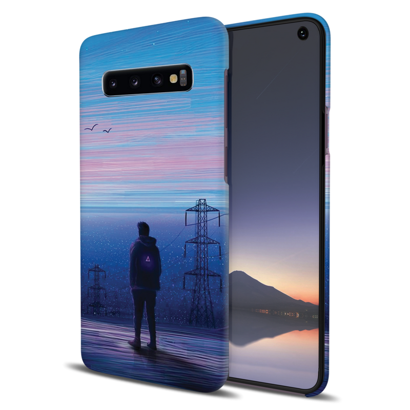 Alone at night Printed Slim Cases and Cover for Galaxy S10