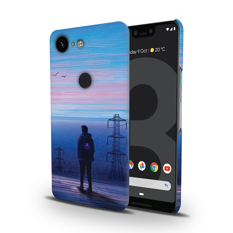 Alone at night Printed Slim Cases and Cover for Pixel 3