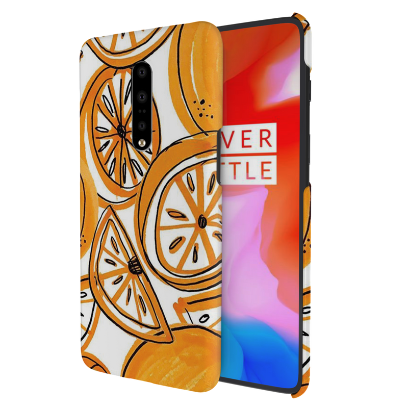 Orange Lemon Printed Slim Cases and Cover for OnePlus 7 Pro