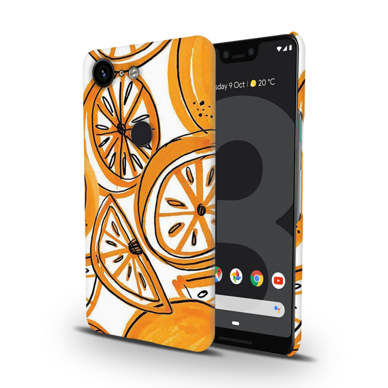 Orange Lemon Printed Slim Cases and Cover for Pixel 3XL