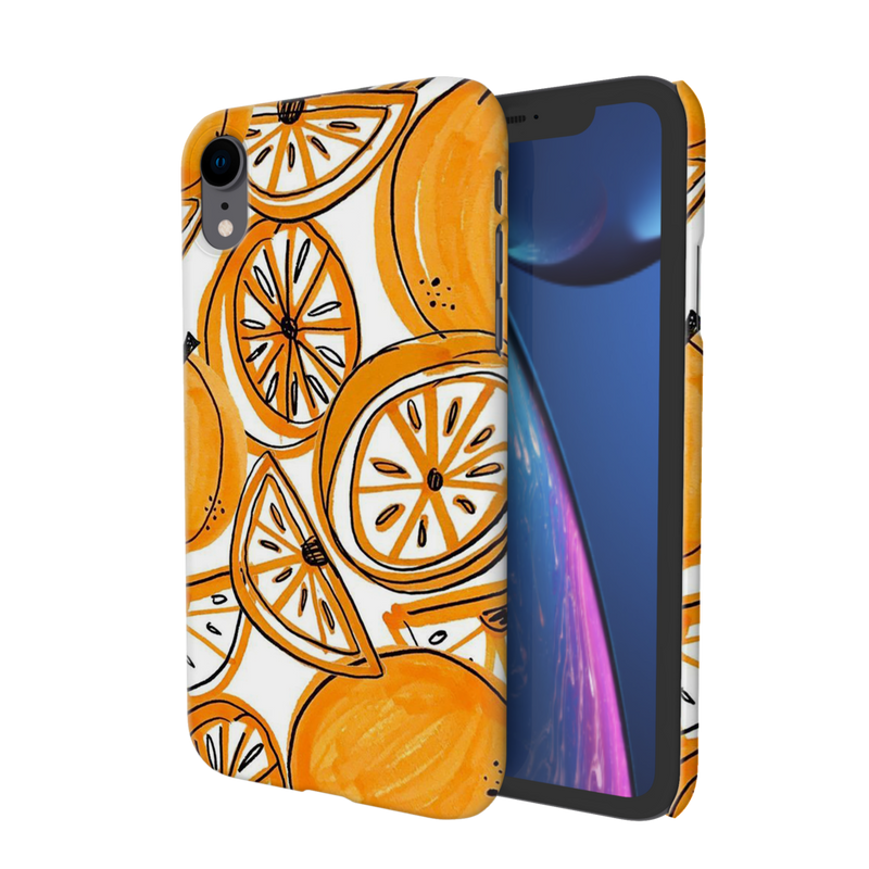 Orange Lemon Printed Slim Cases and Cover for iPhone XR