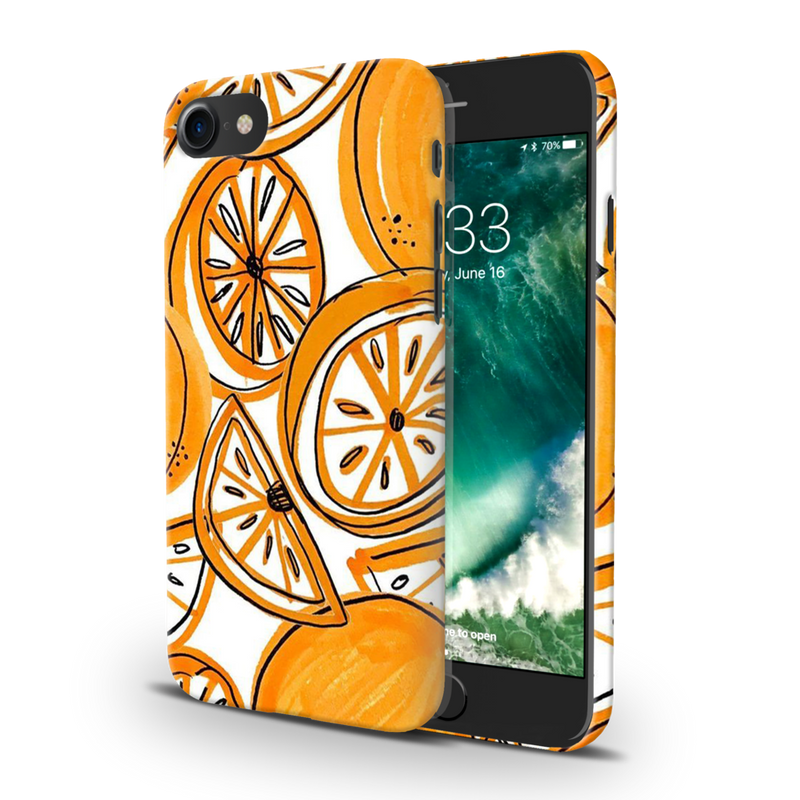 Orange Lemon Printed Slim Cases and Cover for iPhone 8