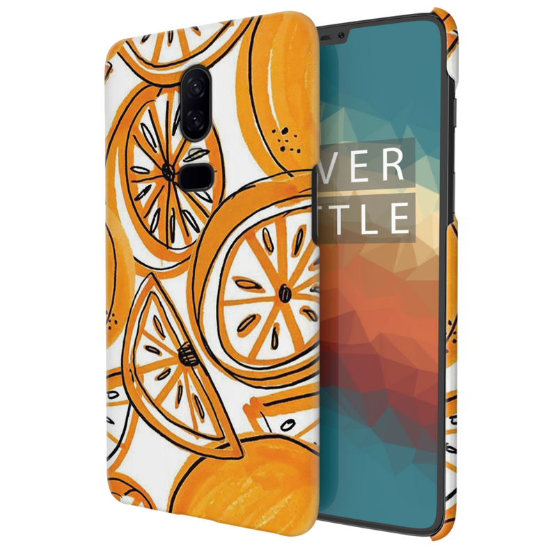Orange Lemon Printed Slim Cases and Cover for OnePlus 6
